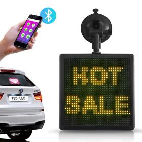 Écran LED Bluetooth pour Vitre Arrière de Voiture