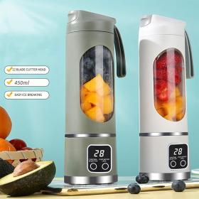 Blender à jus portables rechargeable, tasses de presse-agrumes multifonctionnelles