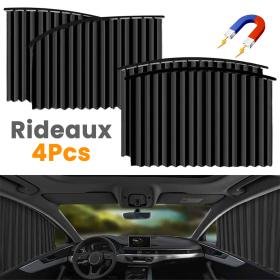 Rideaux Fenêtre de Voiture Accordéon Magnétiques 4Pcs – ستائر السيارات مغناطيسية